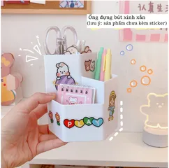 Ống Đựng Bút Hình Lục Giác Độc Đáo 3 Tầng - Đồ Dùng Học Tập Thời Trang Tiện Dụng Cho Bàn Làm Việc