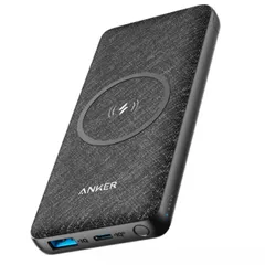 Pin sạc dự phòng không dây Anker A1617 - Dung lượng 10.000mAh, sạc nhanh 10W, tương thích nhiều thiết bị, nhỏ gọn dễ mang theo