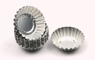 Set 10 Khuôn Đế Tart Trứng Hình Hoa Bằng Nhôm Chống Dính, Dày, Chất Liệu Cao Cấp, Thích Hợp Nướng Bánh Nhỏ, Muffin, Quiche