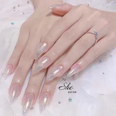 Set 6 Hộp Bột Tráng Gương Ánh Ngọc Trai Làm Nail - Phụ Kiện Làm Móng Độc Đáo, Dễ Phối Màu, Chất Lượng Cao