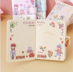 Sổ tay Nhật Ký Planner Hoạt Hình Dễ Thương - 224 Trang Cute, Thiết Kế Đáng Yêu, Quà Tặng Dành Cho Fan Hâm Mộ Anime