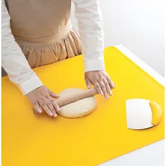 Thảm Silicone Chống Dính Nhào Bột Làm Bánh và Cắt Bột - Bộ 3 Món Cao Cấp, Chịu Nhiệt, Dễ Vệ Sinh, Kích Thước 40x60cm