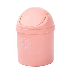 Thùng Rác Mini YBS Có Nắp Đậy - Thiết Kế Nhỏ Gọn Để Bàn Văn Phòng, Hộp Đựng Bút Tiện Lợi, 4 Màu Sắc Tùy Chọn