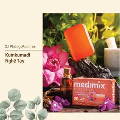 Xà Phòng Medimix Kumkumadi Nghệ Tây Saffron - Dưỡng Da Sáng Mịn, Giảm Mụn, Làm Liền Sẹo 125g