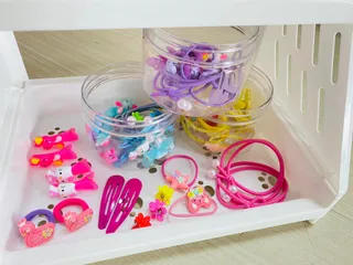 Hộp Thun Buộc Tóc Cho Bé 15 Chi Tiết - Bộ Phụ Kiện Dễ Thương Cho Bé Gái Đi Học, Đi Chơi, Chất Liệu Bền Bỉ, Tiện Lợi