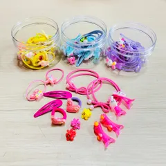 Hộp Thun Buộc Tóc Cho Bé 15 Chi Tiết - Bộ Phụ Kiện Dễ Thương Cho Bé Gái Đi Học, Đi Chơi, Chất Liệu Bền Bỉ, Tiện Lợi