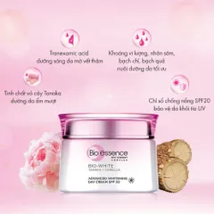 Kem Dưỡng Trắng Ban Ngày Bio-White Tanaka Camellia SPF20 - Bảo Vệ Da Khỏi Tia UV, Dưỡng Ẩm Sâu, Phù Hợp Mọi Loại Da