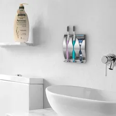 Kệ Inox Dán Tường Đựng Bàn Chải Đánh Răng Hobby - Giải Pháp Tiện Lợi Cho Không Gian Nhà Tắm Ngăn Nắp, Chịu Nhiệt Chống Gỉ 304