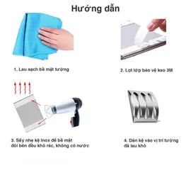 Kệ Inox Dán Tường Đựng Bàn Chải Đánh Răng Hobby - Giải Pháp Tiện Lợi Cho Không Gian Nhà Tắm Ngăn Nắp, Chịu Nhiệt Chống Gỉ 304