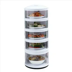 Lồng Bàn 5 Tầng Giữ Nhiệt Chống Bụi - Giải Pháp Bảo Quản Thức Ăn Tối Ưu, Thiết Kế Tiện Lợi, Dễ Dàng Sử Dụng