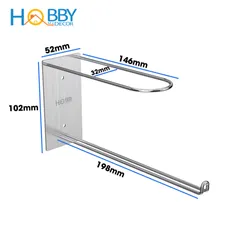 Giá Treo Móc Kẹp Phơi Đồ Inox SUS304 Dán Tường 2 Tầng - Tiện Lợi Treo Quần Áo Gọn Gàng Trong Gia Đình