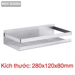 Kệ Đựng Gia Vị Inox Dán Tường Hobby KGVD Chống Gỉ Sét - Giải Pháp Tổ Chức Nhà Bếp Thông Minh và Tiện Lợi