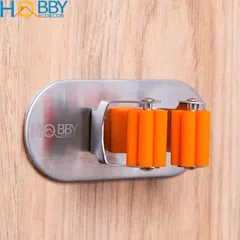 Giá Treo Cán Chổi Dán Tường Inox 304 Hobby C1TR - Giải Pháp Tiện Lợi Để Tổ Chức Dụng Cụ Vệ Sinh Trong Nhà