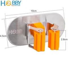 Giá Treo Cán Chổi Dán Tường Inox 304 Hobby C1TR - Giải Pháp Tiện Lợi Để Tổ Chức Dụng Cụ Vệ Sinh Trong Nhà