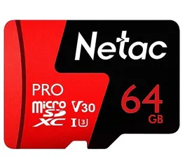 Thẻ Nhớ Netac 64GB U3 Pro Micro TF 108Mb/s - Tương Thích Mọi Thiết Bị, Tốc Độ Đọc Cao, Chống Nước, Chống Tia X-Ray