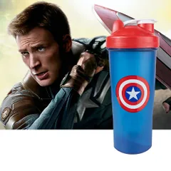 Bình lắc Shaker Siêu Anh Hùng 700ml - Dung Tích Lớn, Thiết Kế Ấn Tượng, Phong Cách Hulk, Superman, Batman, Captain