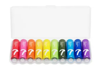 Bộ 10 Pin Tiểu AAA Số 7 Rainbow Xiaomi - Lõi Maxell Nhập Khẩu, Đầy Màu Sắc Thời Trang, An Toàn Và Thân Thiện Với Môi Trường