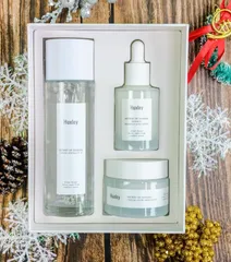 Bộ 3 sản phẩm dưỡng sáng da Huxley - Nước hoa hồng, Tinh chất & Kem dưỡng - Giải pháp hoàn hảo cho làn da rạng rỡ, đều màu