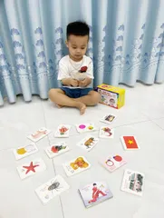 Bộ 416 Thẻ Học Song Ngữ Anh Việt - 16 Chủ Đề Học Tập Thông Minh Dành Cho Trẻ Em - Phát Triển Tư Duy Sáng Tạo