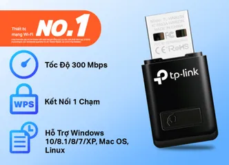 Bộ Thu Wifi TP-Link Archer T3U AC1300Mbps - Kết Nối Wifi Tốc Độ Cao, Thiết Kế Nhỏ Gọn, Hỗ Trợ Chuẩn Wifi Mới 802.11ac