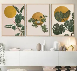 Bộ Tranh Cây Vintage Bằng Vải Canvas Cổ Điển - Trang Trí Nhà Cửa Sang Trọng, Nhiều Kích Cỡ Tùy Chọn
