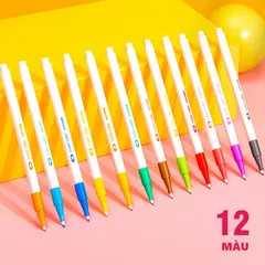 Bút đi nét Deli S578 ngòi 0.5mm - Hộp 12 chiếc nhiều màu sắc, bút vẽ sketch chuyên dụng cho nghệ thuật và họa sĩ