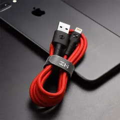 Cáp Sạc Lightning Siêu Bền Xiaomi ZMI AL806 - Chất Liệu Chống Đạn, Tốc Độ Sạc Nhanh 2.4A, Dài 1m, Hàng Chính Hãng