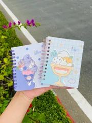 Combo 2 Quyển Sổ Lò Xo A7 Đáng Yêu - Phụ Kiện Học Tập Tiện Lợi, Nhiều Mẫu Mã Bắt Mắt, Kích Thước 10.5 x 7.4cm