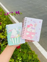 Combo 2 Quyển Sổ Lò Xo A7 Đáng Yêu - Phụ Kiện Học Tập Tiện Lợi, Nhiều Mẫu Mã Bắt Mắt, Kích Thước 10.5 x 7.4cm