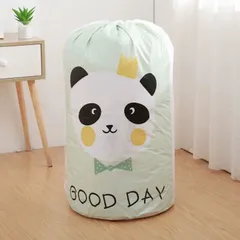 Combo 2 Túi Đựng Chăn Mền Chống Ẩm Hình Trụ Dễ Thương - Tiết Kiệm Không Gian, Chất Liệu PEVA Bền Bỉ, Họa Tiết Xinh Xắn