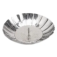 Combo 2 Vỉ Hấp Inox Xếp Gọn Đa Năng Tiện Dụng - Thiết Bị Nhà Bếp Chất Liệu Cao Cấp, Dễ Sử Dụng, Hấp Thực Phẩm Ngon Miệng