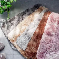 Combo 3 Thảm Lau Chân Lông Loang Dày Mịn Chống Trượt - Siêu Bền, Thấm Nước, Lớp Cao Su Chống Trượt, Kích Cỡ 40x60cm