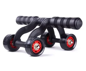 Con Lăn 4 Bánh Tập Cơ Bụng Cao Cấp - Dụng Cụ Thể Dục Tại Nhà, Hỗ Trợ Giảm Mỡ Bụng, Cơ Bắp Săn Chắc