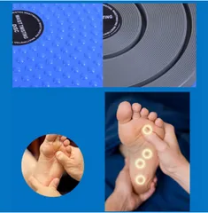 Đĩa Xoay Eo Giảm Mỡ Bụng 360 Độ Có Hạt Massage Chân - Dụng Cụ Thể Thao Tại Nhà Hiệu Quả, Giúp Đốt Cháy Calo