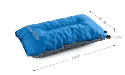 Gối Hơi Tự Bơm NatureHike NH17A001-L - Tối Ưu Cho Cắm Trại, Du Lịch, Dã Ngoại, Gọn Nhẹ, Thoải Mái 46x27cm
