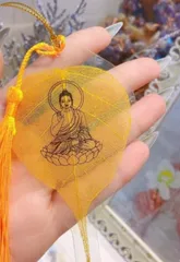 Lá Bồ Đề Tự Nhiên Mang Tài Lộc, May Mắn - Phật Quang May Mắn để Bàn Làm Việc - Quà Tặng Ý Nghĩa Từ Tâm