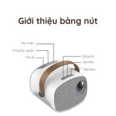 Máy Chiếu Mini YG230 Led HD Độ Phân Giải 1080p - Kết Nối Không Dây, Thiết Kế Tiện Lợi, Phù Hợp Cho Gia Đình và Giải Trí