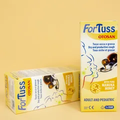 Siro Ho Fortuss Otosan 180ml - Hỗ Trợ Giảm Ho, Làm Dịu Cổ Họng, Thành Phần Hữu Cơ Châu Âu, An Toàn Cho Trẻ Em và Người Lớn