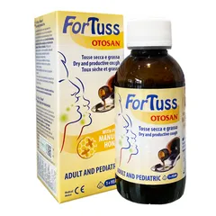 Siro Ho Fortuss Otosan 180ml - Hỗ Trợ Giảm Ho, Làm Dịu Cổ Họng, Thành Phần Hữu Cơ Châu Âu, An Toàn Cho Trẻ Em và Người Lớn