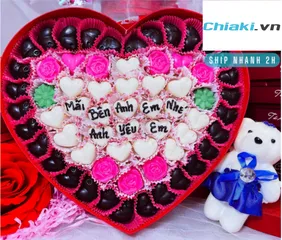 Socola Valentine Trái Tim SwettBox V7 - Hộp Quà Ngọt Ngào Cao Cấp Nhập Khẩu, Trang Trí Đẹp Mắt Dành Cho Các Cặp Đôi
