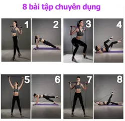 Thanh Tập Cơ Mông Đùi Pilates Bar - Dụng Cụ Hỗ Trợ Tập Luyện Tại Nhà, Săn Chắc Cơ Thể An Toàn, Chất Liệu Thép Cao Cấp