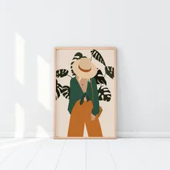 Tranh Canvas Trang Trí Tường Họa Tiết Cô Gái Hiện Đại - Mẫu Độc Đáo Cho Không Gian Sống Nghệ Thuật