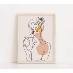Tranh Canvas Trang Trí Tường Họa Tiết Cô Gái Hiện Đại - Mẫu Độc Đáo Cho Không Gian Sống Nghệ Thuật