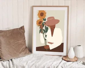 Tranh Canvas Trang Trí Tường Họa Tiết Cô Gái Hiện Đại - Mẫu Độc Đáo Cho Không Gian Sống Nghệ Thuật