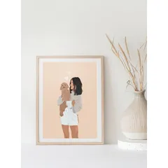 Tranh Canvas Trang Trí Tường Họa Tiết Cô Gái Hiện Đại - Mẫu Độc Đáo Cho Không Gian Sống Nghệ Thuật