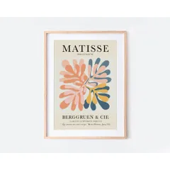 Tranh Canvas Treo Tường Matisse Sang Trọng - Nghệ Thuật Hiện Đại Độc Đáo, Chất Liệu Bền, Dễ Dàng Lắp Đặt