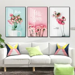 Tranh Canvas Treo Tường Vintage - Bộ 3 Bức Khung Gỗ PVC, Trang Trí Phòng Khách, Phòng Ngủ, Phòng Làm Việc 30x40cm và 40x60cm