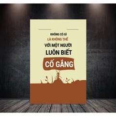 Tranh Slogan Treo Văn Phòng Chất Liệu Vải Canvas - Câu Nói Truyền Cảm Hứng, Trang Trí Hiện Đại Cho Không Gian Làm Việc