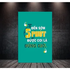 Tranh Slogan Treo Văn Phòng Chất Liệu Vải Canvas - Câu Nói Truyền Cảm Hứng, Trang Trí Hiện Đại Cho Không Gian Làm Việc