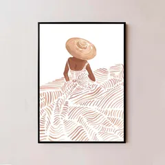 Tranh Canvas Tông Nâu Trầm Treo Tường - Thiết Kế Sang Trọng, Đơn Giản Cho Không Gian Sống ấm áp, Phong Cách Hiện Đại